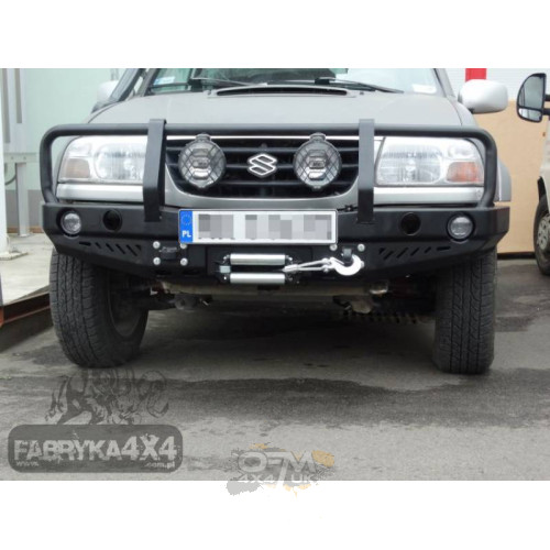 Fabryka 4x4 Front Steel Winch Bumper with Bullbar for Suzuki Grand Vitara I 98-05