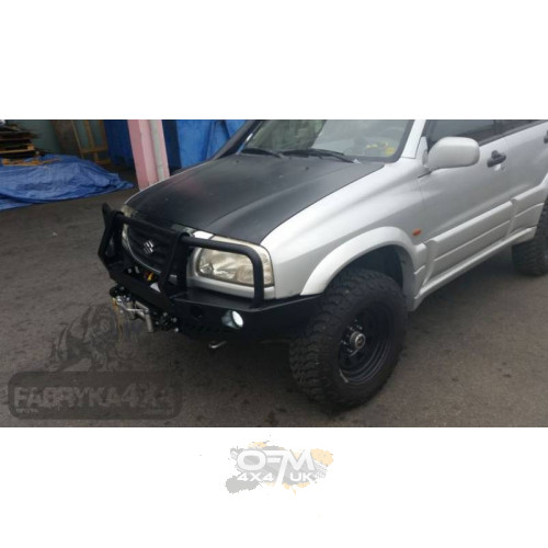 Fabryka 4x4 Front Steel Winch Bumper with Bullbar for Suzuki Grand Vitara I 98-05
