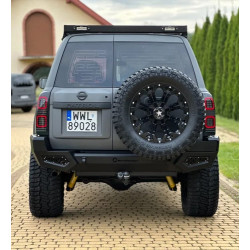 MotoProject Steel Rear Bumper with Spare Wheel Carrier – Nissan Patrol Y61 GU4 2004-on