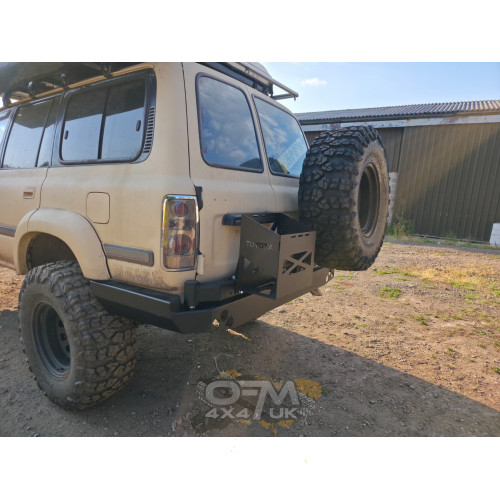 Bad Label Heavy-Duty Modular Rear Steel Bumper – Toyota Land Cruiser 80 Series (J80 1989–1998)