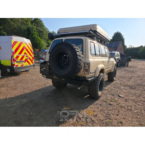 Bad Label Heavy-Duty Modular Rear Steel Bumper – Toyota Land Cruiser 80 Series (J80 1989–1998)