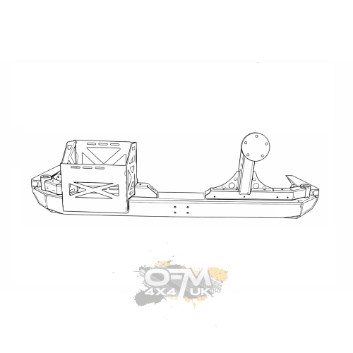 Bad Label Heavy-Duty Modular Rear Steel Bumper – Toyota Land Cruiser 80 Series (J80 1989–1998) Bad Label Heavy-Duty Modular Rear Steel Bumper – Toyota Land Cruiser 80 Series (J80 1989–1998)