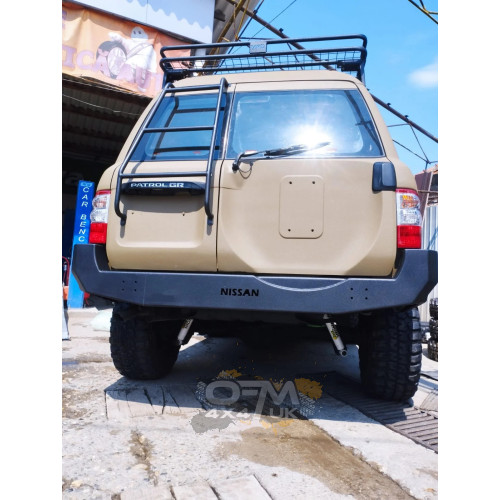 Bad Label Steel Rear Off-Road Bumper – Nissan Patrol Y61 GR / GU4 (1997–2010)