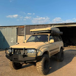 DEMO – BAD Label Steel Winch Bumper with Bull Bar – Toyota Land Cruiser 80 Series (1990–1997) – 15% OFF