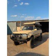 DEMO – BAD Label Steel Winch Bumper with Bull Bar – Toyota Land Cruiser 80 Series (1990–1997) – 15% OFF