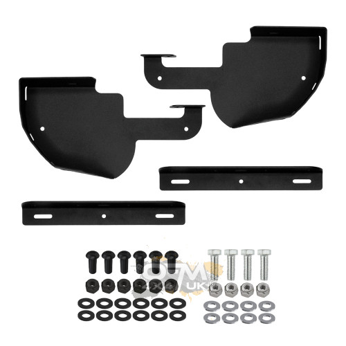 Superior Engineering Front Mudflap Bracket Kit Toyota Land Cruiser 80 Series GXL Wide Flare