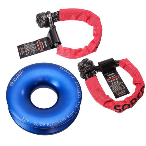 Saber Ezy-Glide Recovery Ring & Twin 18K Sheath Soft Shackles Kit
