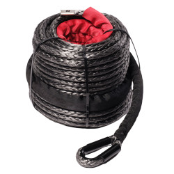Saber Pro Single Braided 30M Winch Rope - black