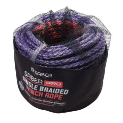 Saber Pro Double Braided 30M Winch Rope - blue