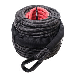 Saber Pro Double Braided 30M Winch Rope - black