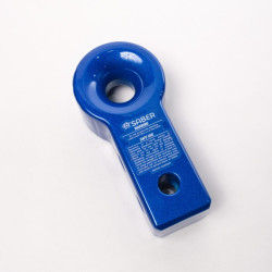 Saber 7075 Aluminium Rope Friendly Recovery Hitch - Blue Prismatic & 9K Soft Shackle