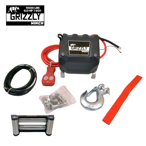 Grizzly Winch 9500 lbs (4310kg) with Steel Cable