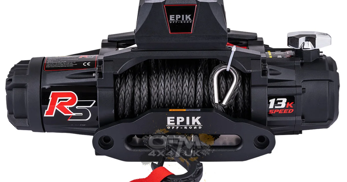 Winch 5000LBS with Synthetic Rope - Back to Adventure