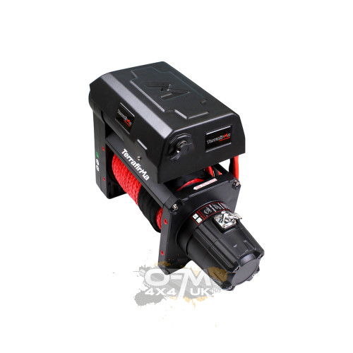Terrafirma TM12000 Twin Motor High Speed Electric Winch (Synthetic Rope, TF3360)