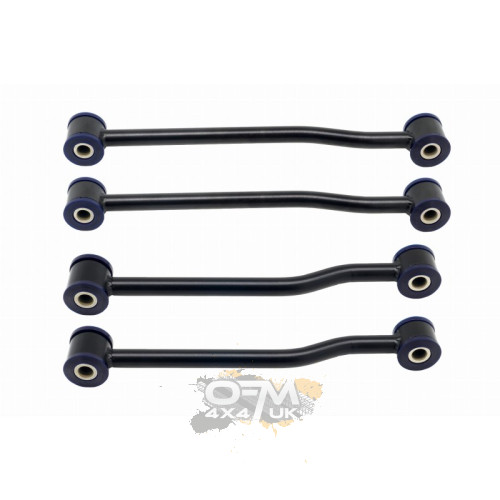 Bad Label Reinforced Front & Rear Sway Bar Link Kit for Jeep Grand Cherokee WJ/WG — 2-inch Lift (Set of 4)