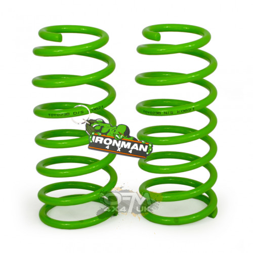 Ironman 4x4 Rear Performance Coil Springs 0-200kg Lift 45mm TOY023B