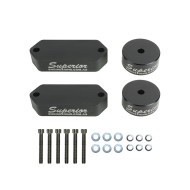 Superior Engineering 75mm Front and Rear Bump Stop Extensions Suitable for Toyota Land Cruiser 80