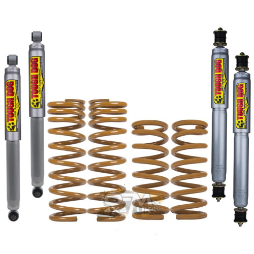Tough Dog Big Bore Adjustable Suspension Lift Kit +75 mm (0–300 kg) – Toyota Land Cruiser 80 Series