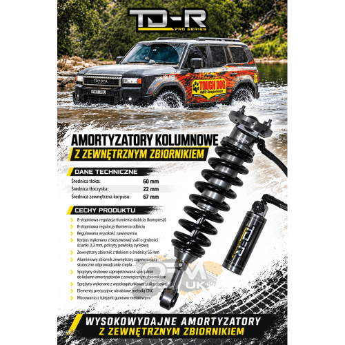 Tough Dog Suspension set +40mm TDR-PRO Isuzu D-Max 2020+ Tough Dog Suspension set +40mm TDR-PRO Isuzu D-Max 2020+