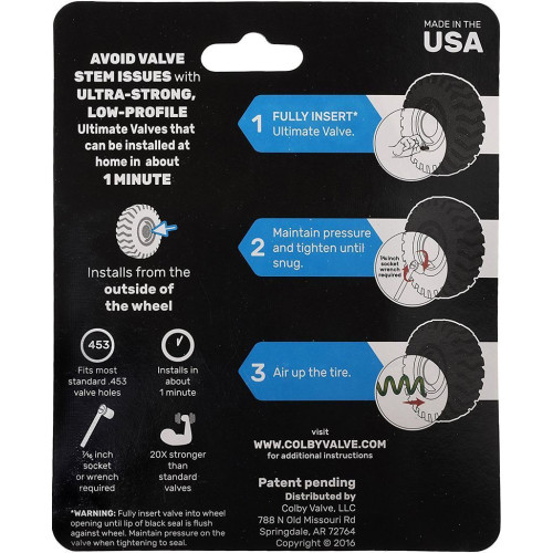 Colby Valve Ultimate Emergency Tyre Valve System