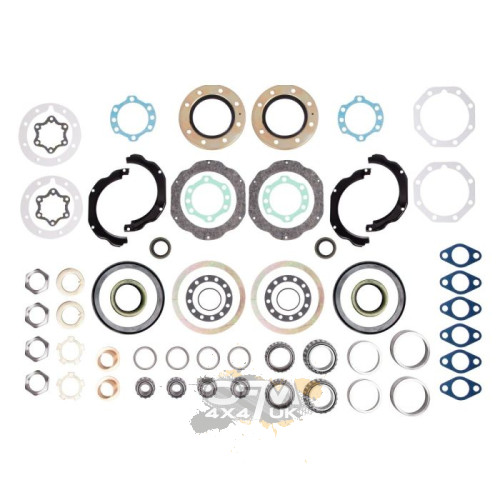 Toyota Land Cruiser FJ80 Knuckle Rebuild Kit Low Range Off-Road FJ80 knuckle rebuild kit with Koyo wheel bearings and OEM inner axle seals