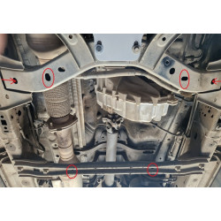 Steel transfer case guard for Ford Ranger (2023–2026)