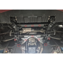 Steel sump guard for Alfa Romeo Giulia (2015–2026)