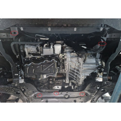 Aluminium engine and gearbox sump guard for Ford Tourneo Custom (2023–2026)