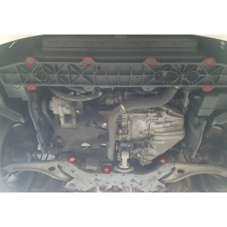 Steel engine and gearbox sump guard for Hyundai i40 (2015–2019)