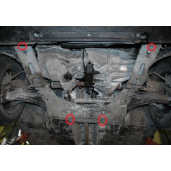Steel sump guard for Renault Megane 2 (2004–2008)