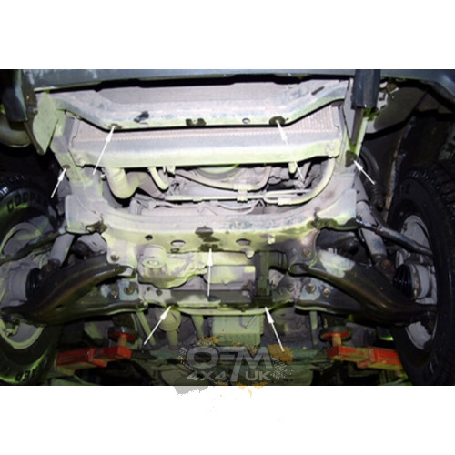 Steel sump guard for Toyota Land Cruiser J100 (1998–2008)