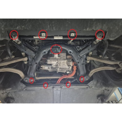 Front electric Aluminium motor guard - Tesla Model 3 AWD (2017–2026)