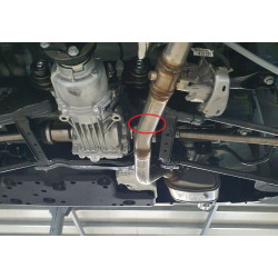 Aluminium EGR valve guard for Dacia Duster – diesel (2021–2024)