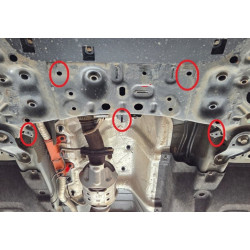 Catalytic converter guard for Hyundai Santa Fe (2018–2023)