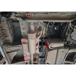 Catalytic converter guard/cat lock, system STOP&GO, EGR for Nissan Interstar (2024–2026)