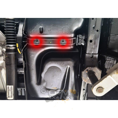 Aluminium fuel tank guard for Toyota Hilux Revo (2016–2021)