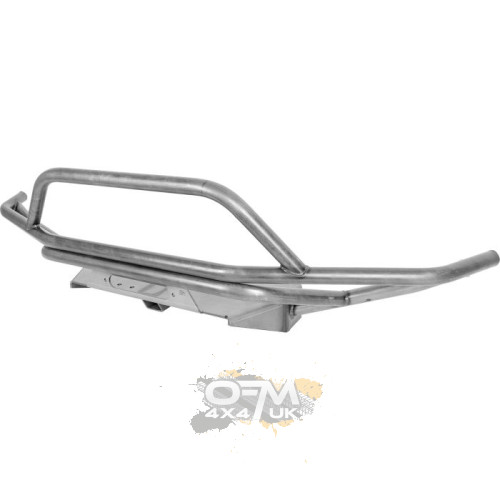 Trail-Gear Rock Defense Front Bumper with Stinger – Toyota Land Cruiser FJ80 (Bare Steel) Trail-Gear Rock Defense Front Bumper with Stinger – Toyota Land Cruiser FJ80 (Bare Steel)